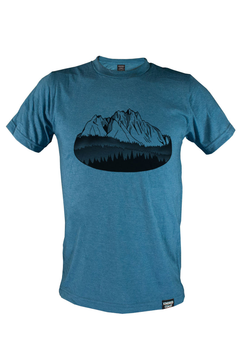 FLOATING ISLAND - Unisex Eco Tee - Heather Teal-3