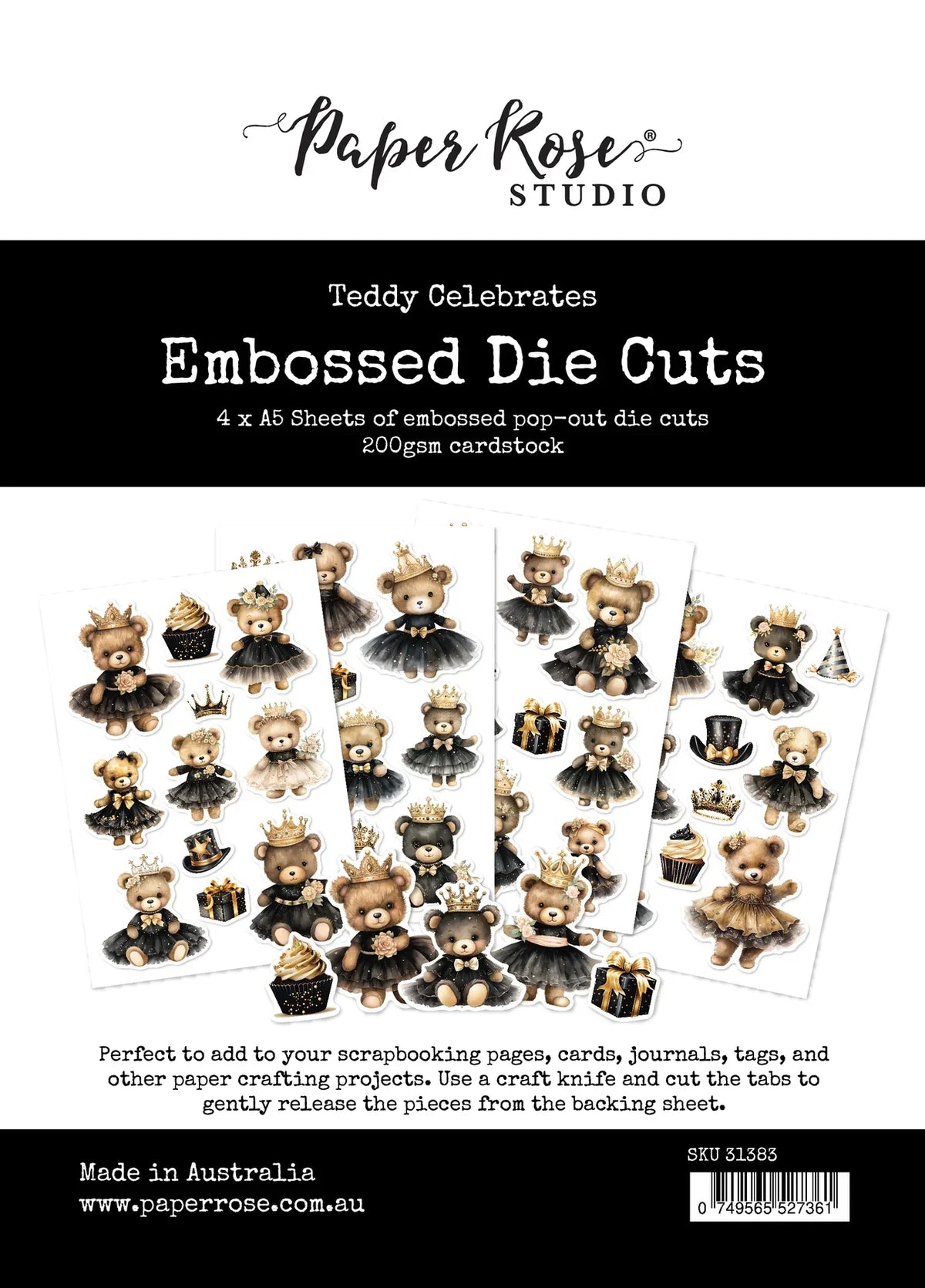 Teddy Celebrates Embossed Die Cuts 31383-1