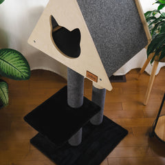Teepee Hideout - Deluxe 2-Level Cat Tree-10