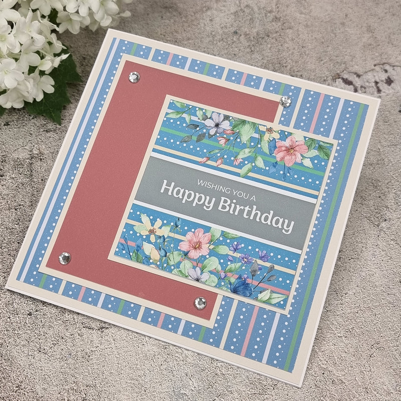 The Paper Boutique Sunny Gardens Bloc de papier 20 x 20 cm-25
