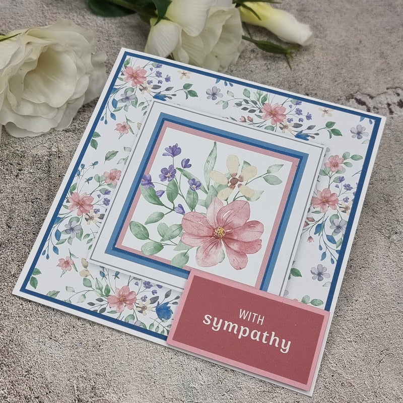 The Paper Boutique Sunny Gardens Frames & Insert Papers for 6 in x 6 in-10