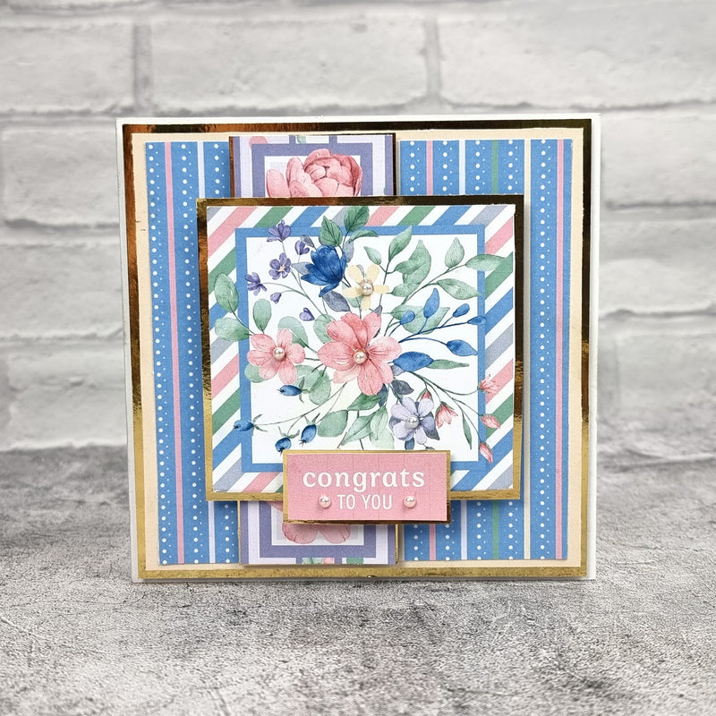 The Paper Boutique Sunny Gardens Bloc de papier 20 x 20 cm-22