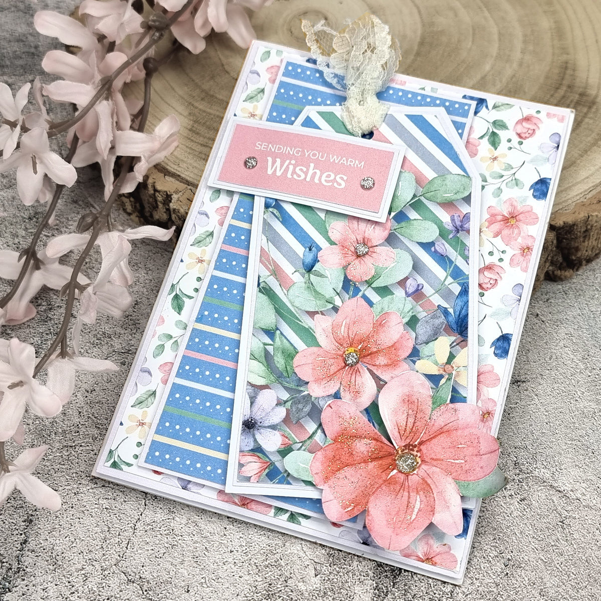 The Paper Boutique Sunny Gardens Bloc de papier 20 x 20 cm-13