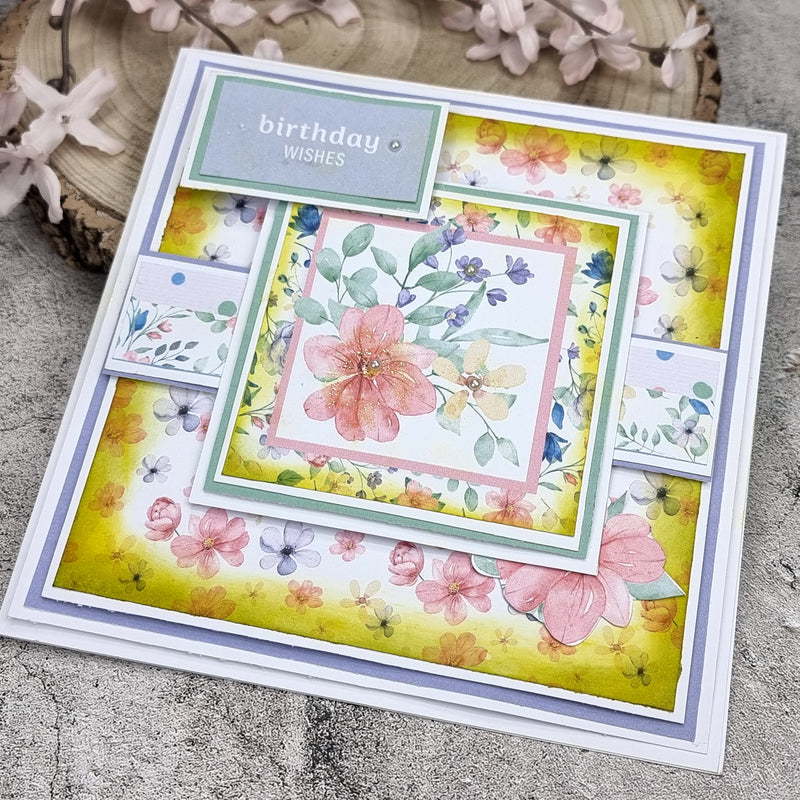 The Paper Boutique Sunny Gardens Bloc de papier 20 x 20 cm-11