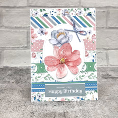 Bloc de cartes instantanées The Paper Boutique Sunny Gardens 20,3 x 20,3 cm-2