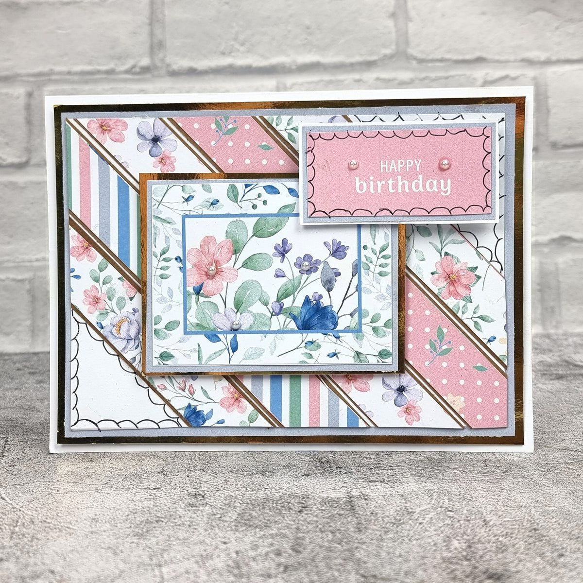 The Paper Boutique Sunny Gardens Bloc de papier 20 x 20 cm-3