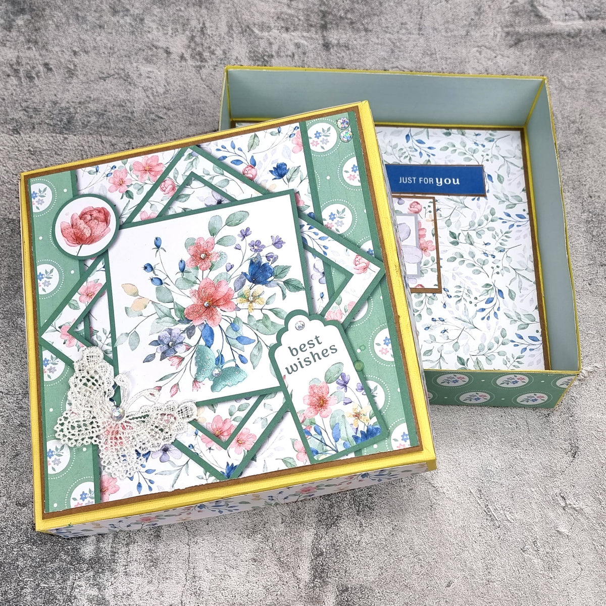 Bloc de cartes instantanées The Paper Boutique Sunny Gardens 20,3 x 20,3 cm-4