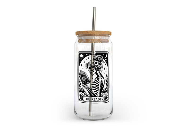 The Reader Glass Can with Bamboo Lid | Bookish-1