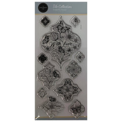 Jamie Rodgers Crafts - Butterfly Florals DL Clear Stamp Set-1