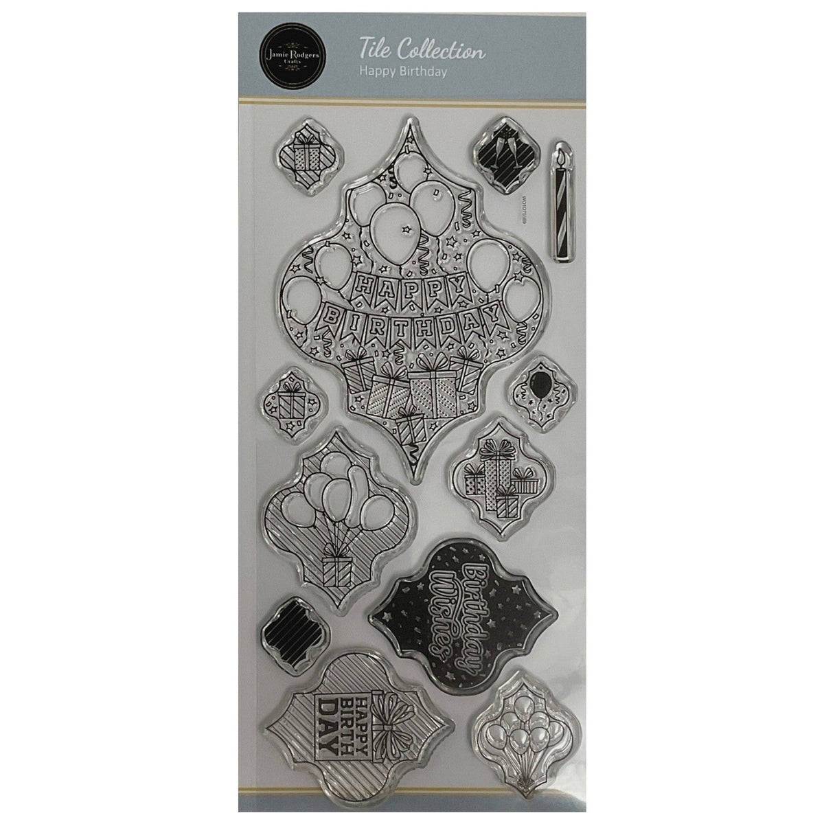 Jamie Rodgers Crafts - Happy Birthday DL Clear Stamp Set-1