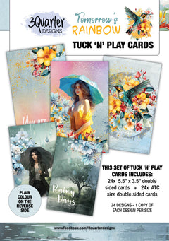 3Quarter Designs Tomorrow's Rainbow - Tuck N Play Cards-1