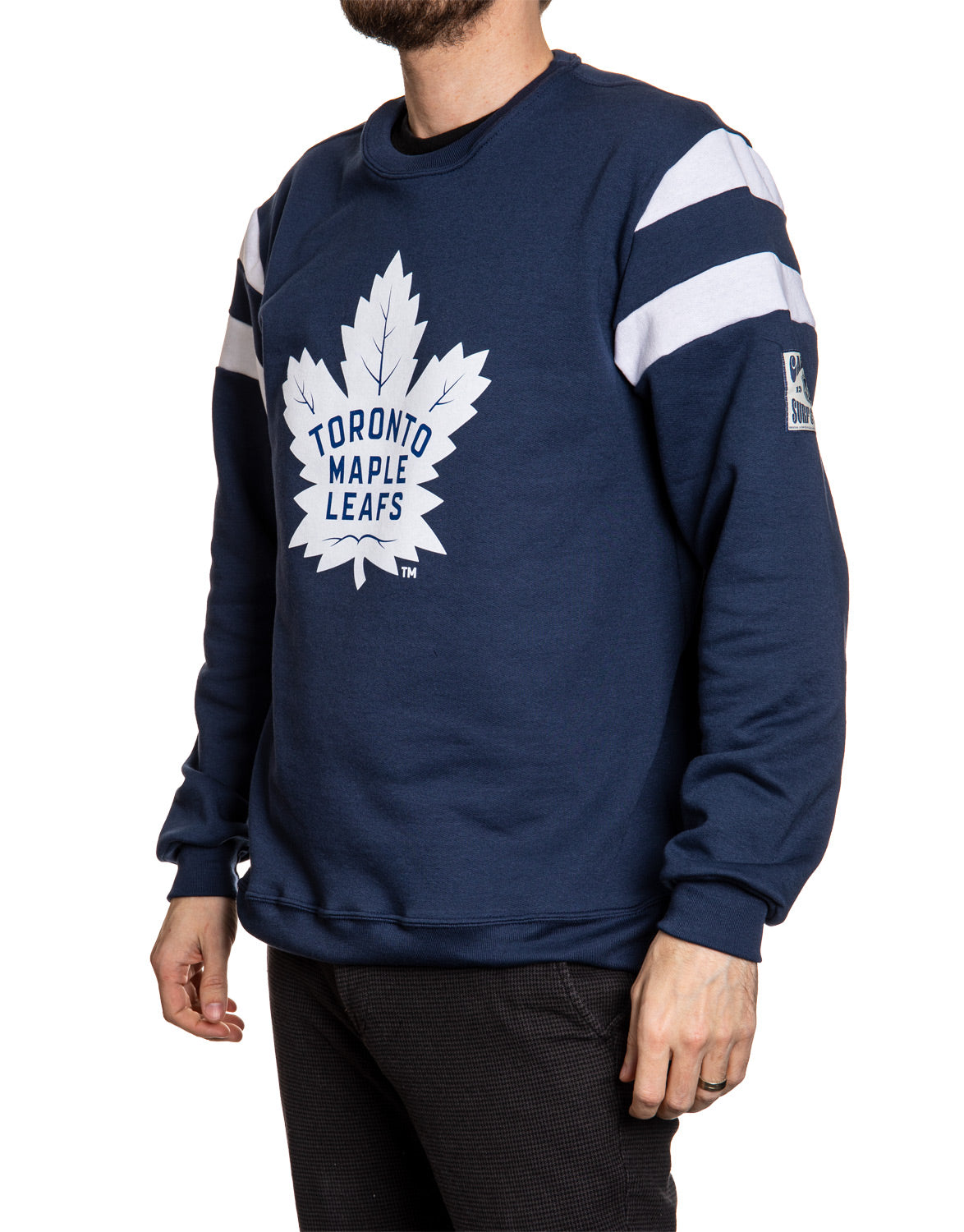 Toronto Maple Leafs Varsity Retro Style Crewneck Sweatshirt-2