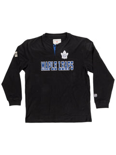 Toronto Maple Leafs Long Sleeve Henley Blackout Edition-4