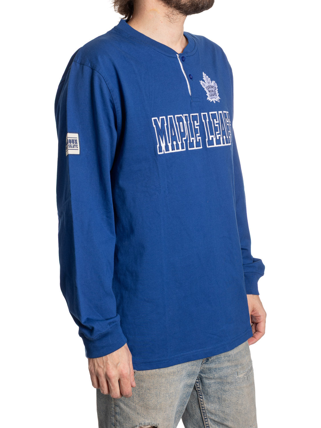 Toronto Maple Leafs Long Sleeve Henley-5