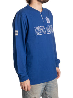 Toronto Maple Leafs Long Sleeve Henley-5
