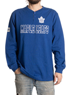 Toronto Maple Leafs Long Sleeve Henley-1