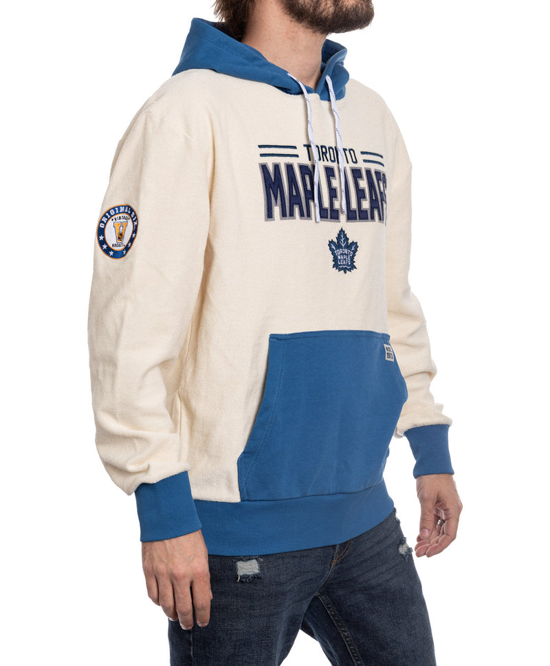Toronto Maple Leafs NHL Unisex Reverse Terry Retro Premium Hoodie-2