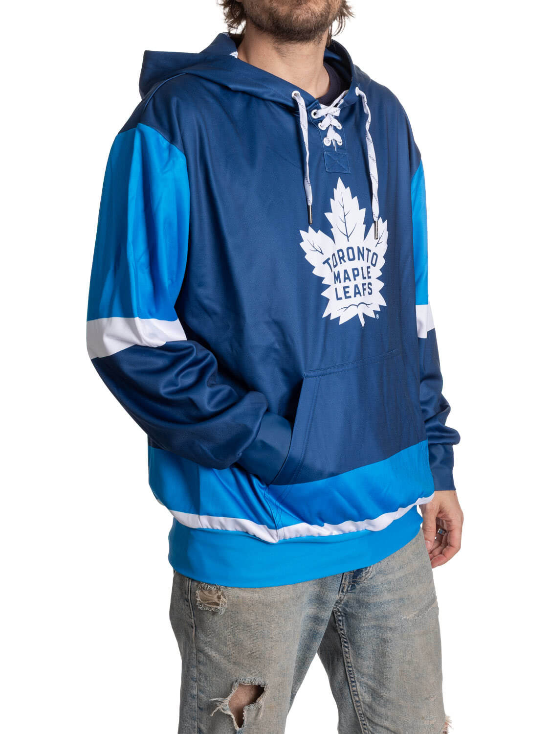 Toronto Maple Leafs Hockey Lace Hoodie-6