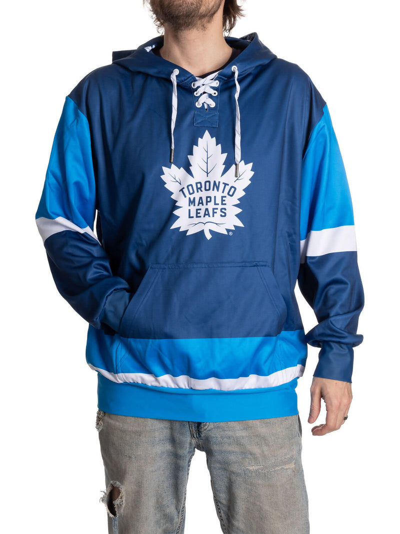 Toronto Maple Leafs Hockey Lace Hoodie-1
