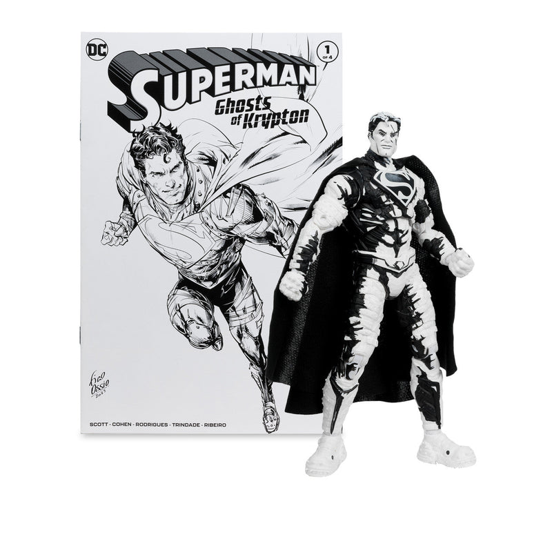 Superman Comics Sketch Edition (Page Punchers: Ghost of Krypton) 7" 4-Pack Gold Label Figure-3