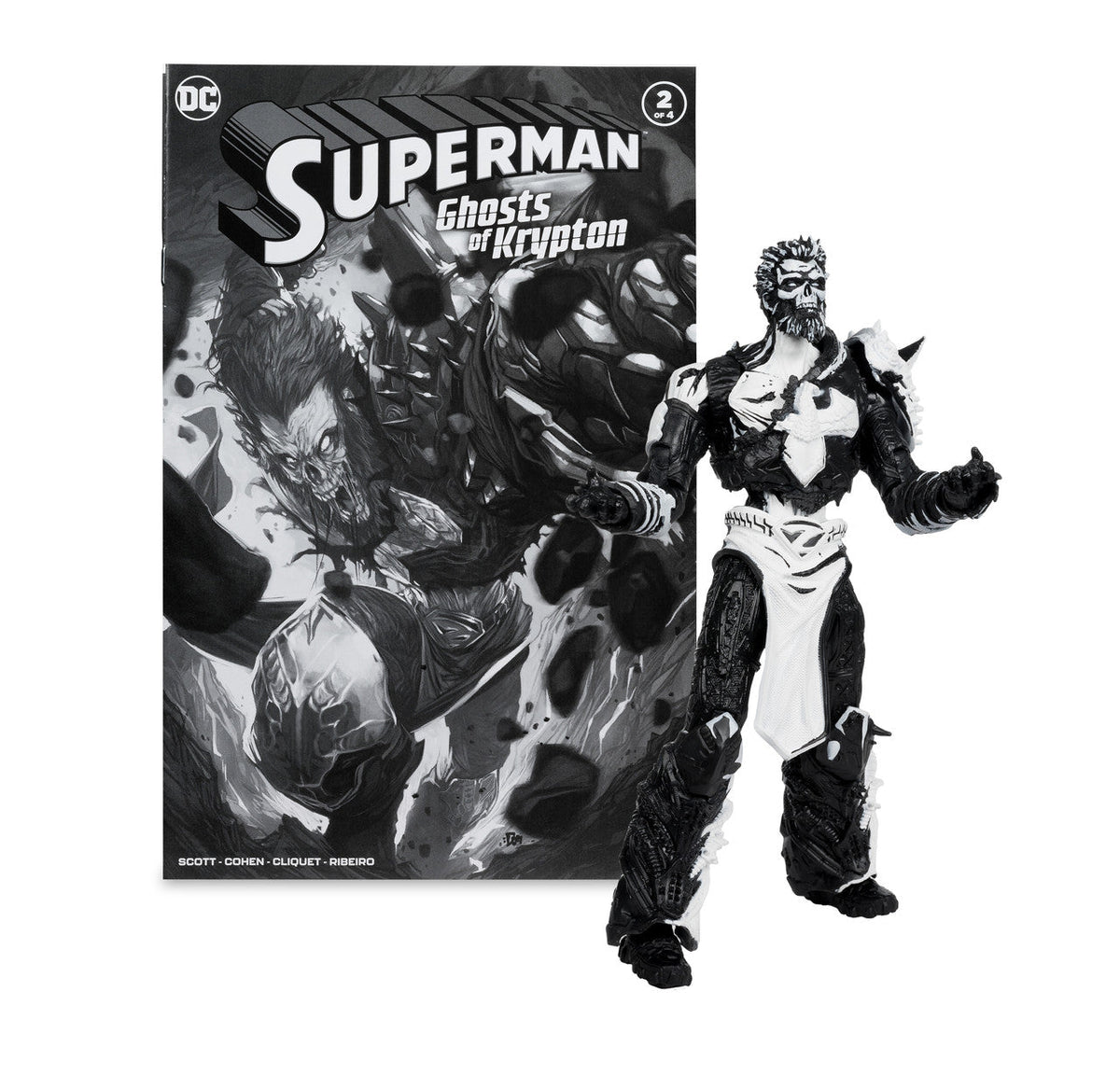 Superman Comics Sketch Edition (Page Punchers: Ghost of Krypton) 7" 4-Pack Gold Label Figure-6