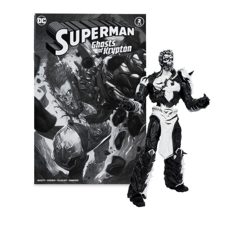 Superman Comics Sketch Edition (Page Punchers: Ghost of Krypton) 7" 4-Pack Gold Label Figure-6