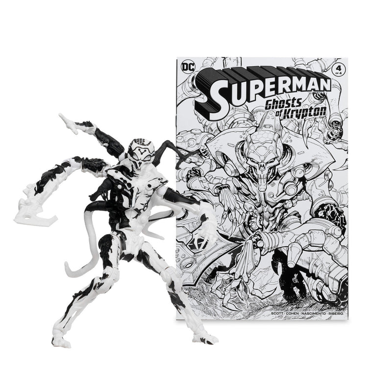 Superman Comics Sketch Edition (Page Punchers: Ghost of Krypton) 7" 4-Pack Gold Label Figure-5