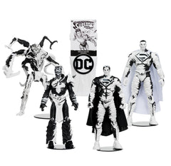 Superman Comics Sketch Edition (Page Punchers: Ghost of Krypton) 7" 4-Pack Gold Label Figure-2