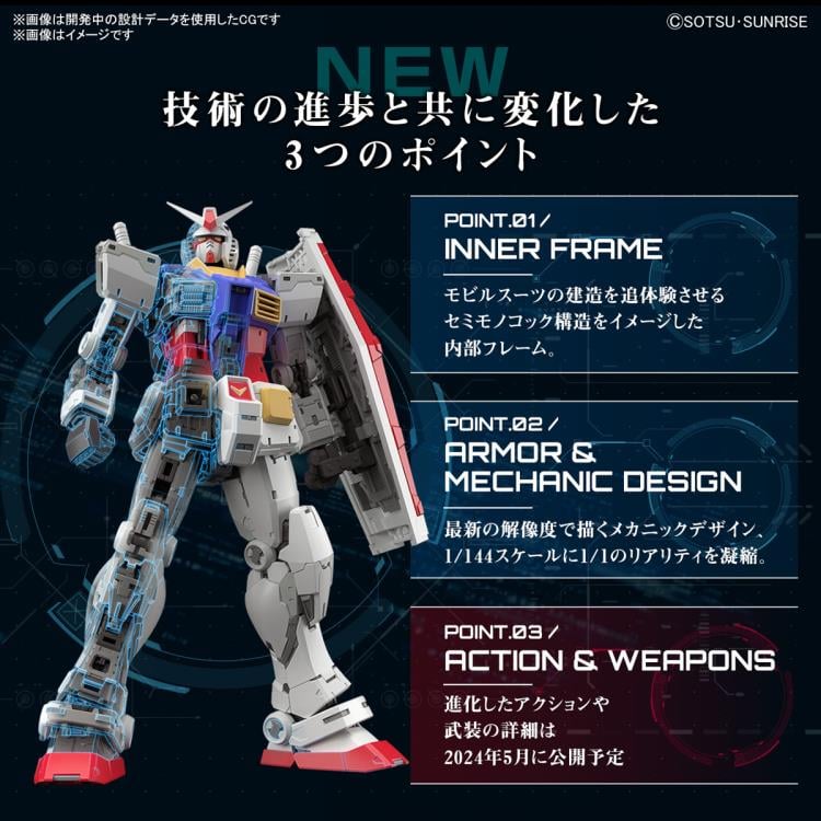 RG #40 RX-78-2 Gundam Ver. 2.0 1/144 model kit-5