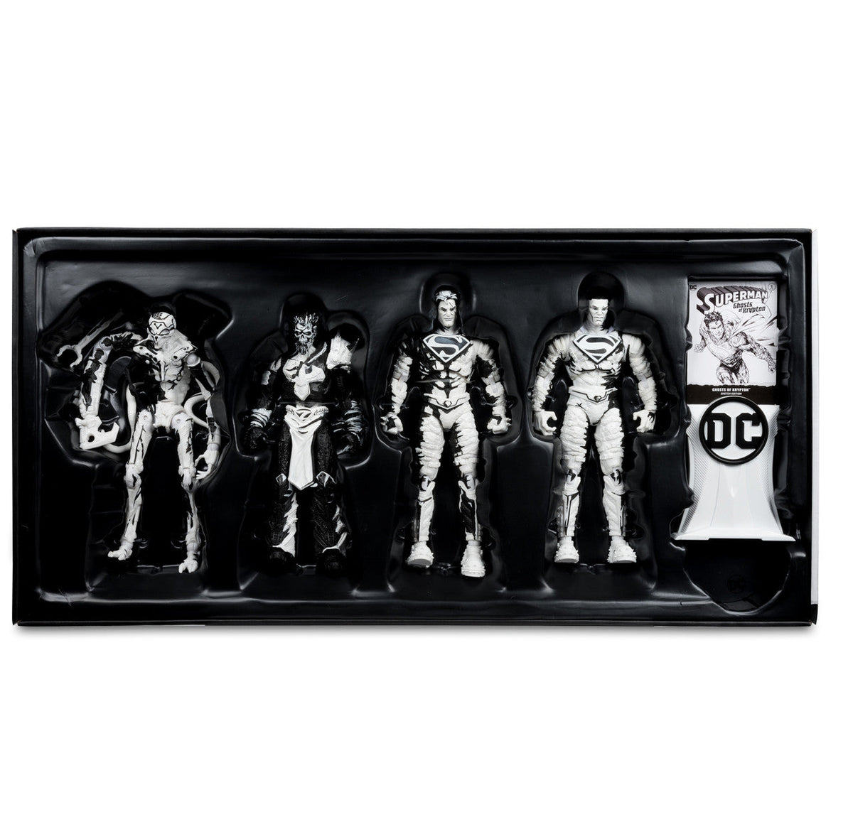Superman Comics Sketch Edition (Page Punchers: Ghost of Krypton) 7" 4-Pack Gold Label Figure-11