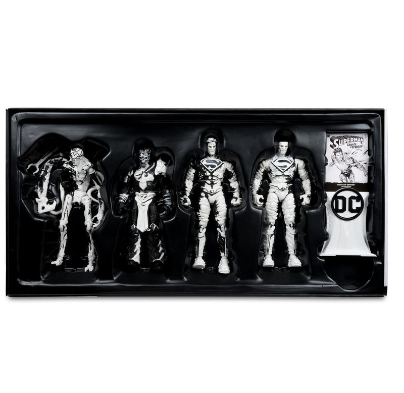Superman Comics Sketch Edition (Page Punchers: Ghost of Krypton) 7" 4-Pack Gold Label Figure-11