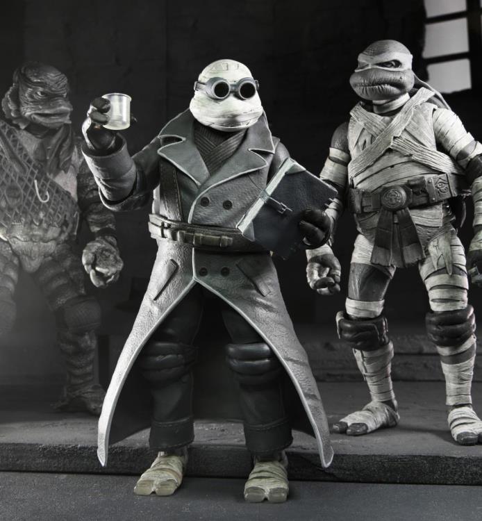 Universal Monsters x Teenage Mutant Ninja Turtles Turtles (Black & White) Action Figure 4-Pack-1