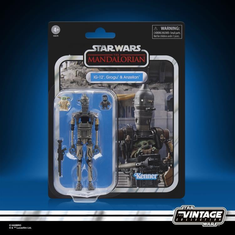 Star Wars: The Vintage Collection IG-12, Grogu, & Anzellan (The Mandalorian)-1
