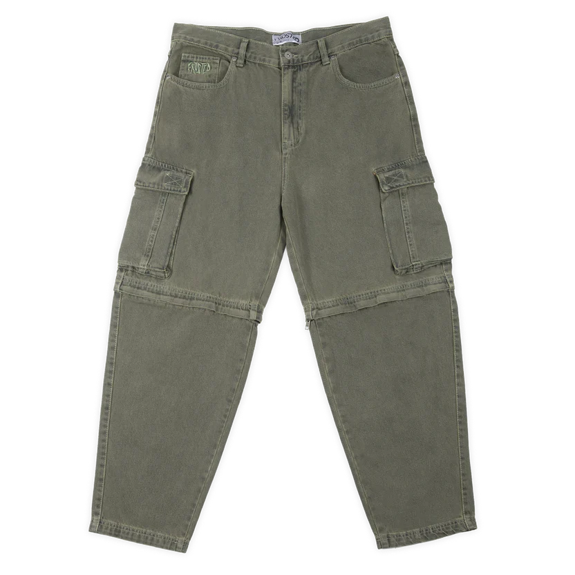 Frosted Skateboards 'Transformer' Cargo Baggy Pants - Chill Green-1