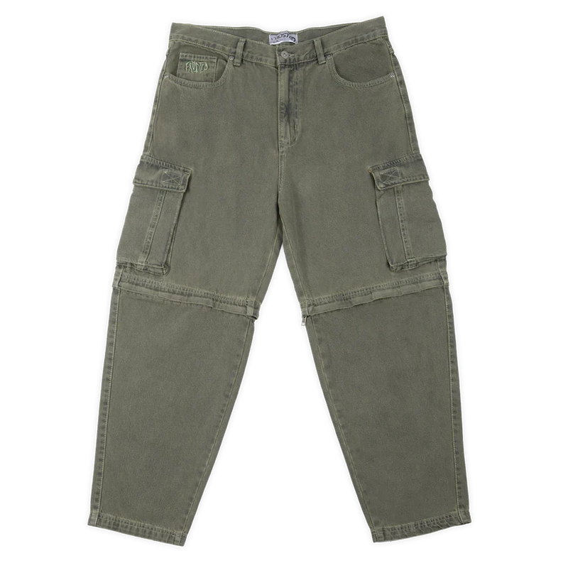 Frosted Skateboards 'Transformer' Cargo Baggy Pants - Chill Green-1