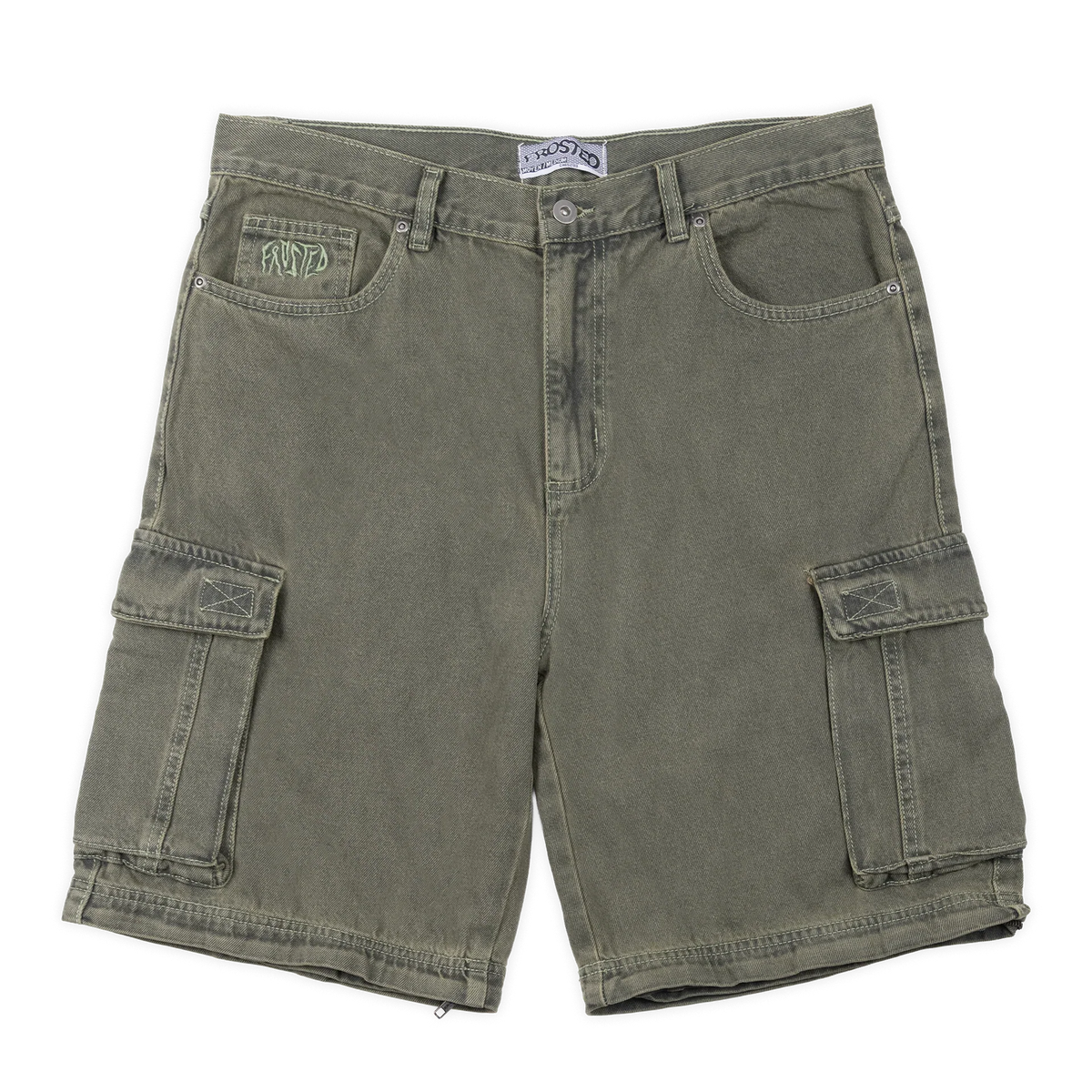 Frosted Skateboards 'Transformer' Cargo Baggy Pants - Chill Green-2