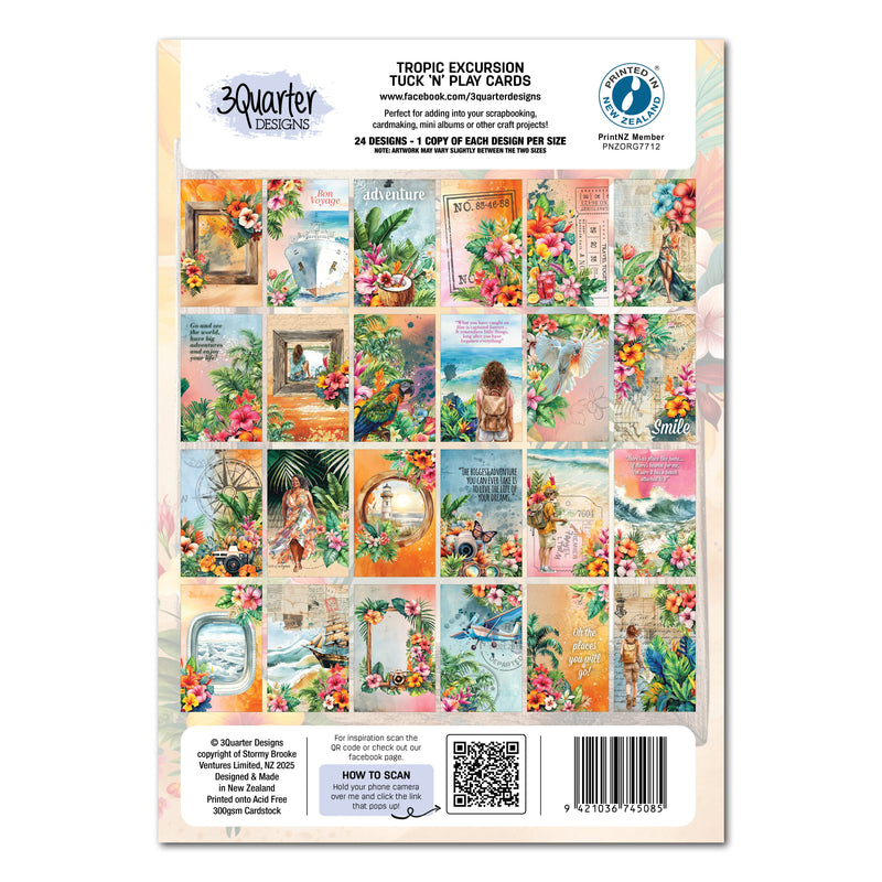 3Quarter Designs Tropic Excursion - Tuck N Play Cards-2