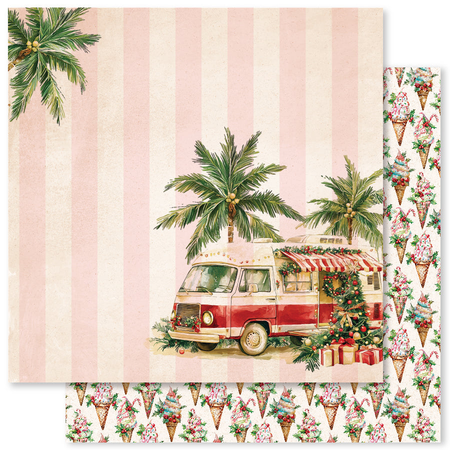 Tropical Christmas F 12x12 Paper (12pc Bulk Pack) 33132-1