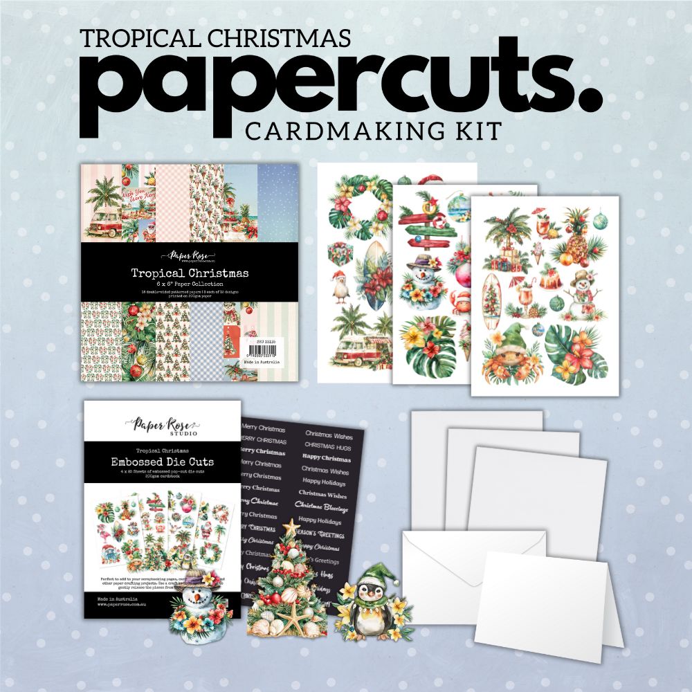 Tropical Christmas Papercuts Kit 33147-1