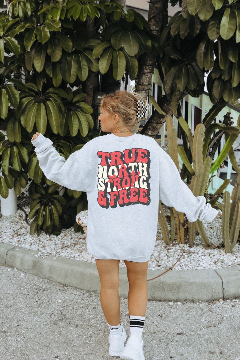 Strong & Free Unisex Crewneck Sweatshirt | Canada Sweatshirt-1