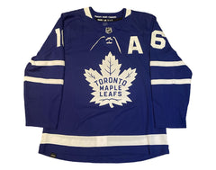 Jersey Adidas azul de local de los Toronto Maple Leafs autografiado por Darcy Tucker-3