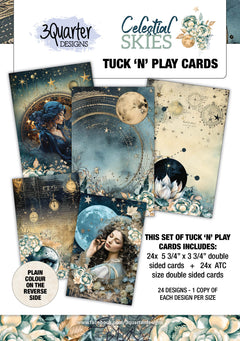 3Quarter Designs Celestial Skies - Tuck N Play Cards-1