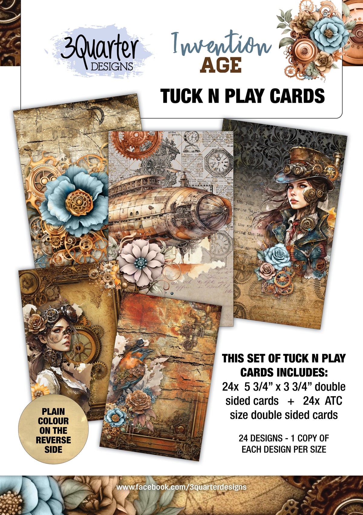 3Quarter Designs Invention Age - Tuck N Play Cards-1