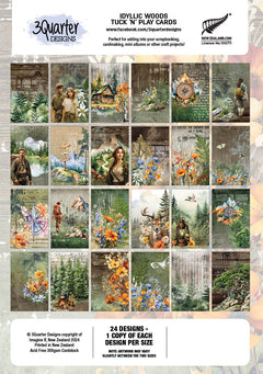 3Quarter Designs Idyllic Woods - Tarjetas Tuck N Play-2