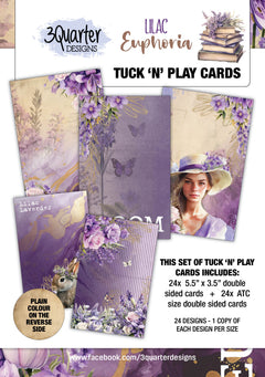 3Quarter Designs Lilac Euphoria - Tuck N Play Cards-1