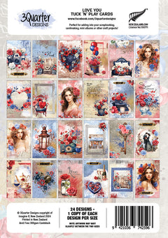 3Quarter Designs Love You - Tarjetas Tuck N Play-2
