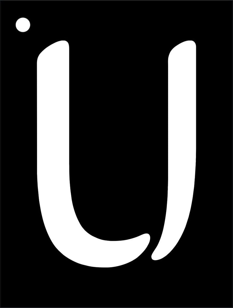 Mini Stencil Upper Case Letter-34