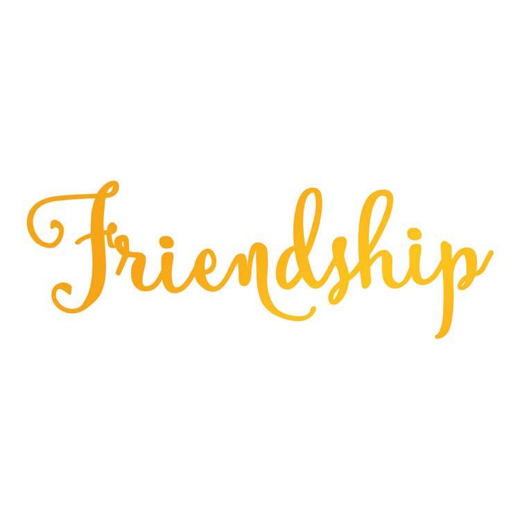 Ultimate Crafts Hotfoil Stamp - Friendship-1