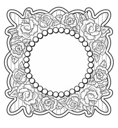 Retro Roses Stamp-1