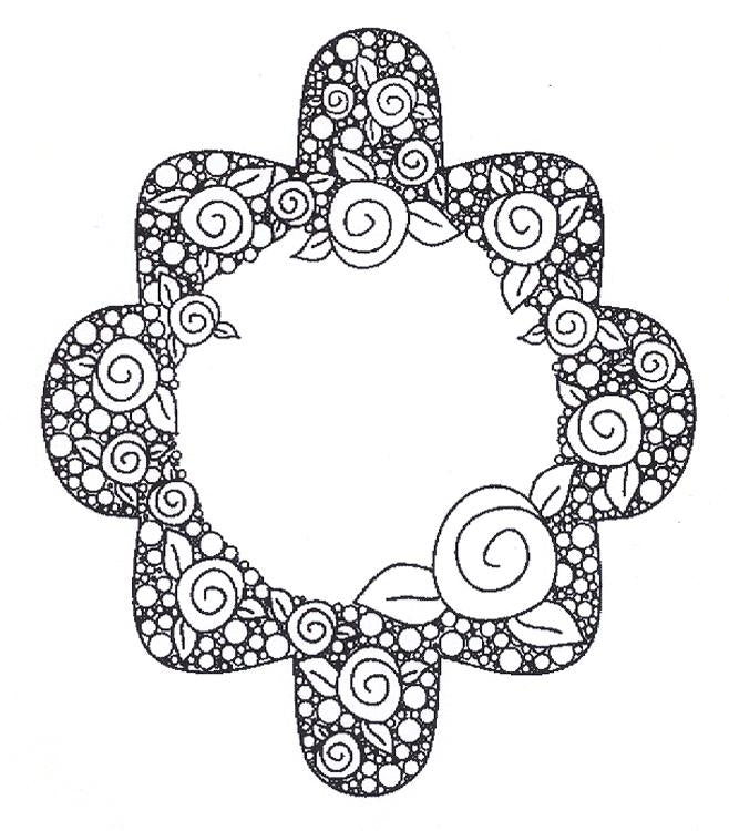 Sue Wilson - Deco Rose Burst Precut Rubber Stamp-1